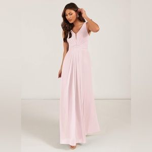 Azazie Gina Dress Blushing Pink